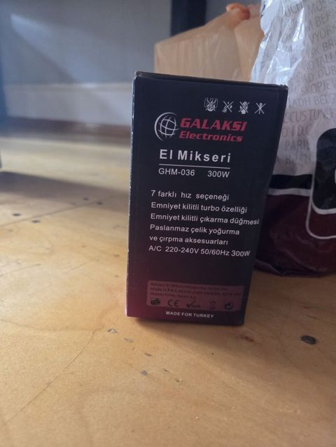 Galaksi Electronics El Mikseri – GHM-036, 300W islenmeyib - Güc: 300W — Gəncə