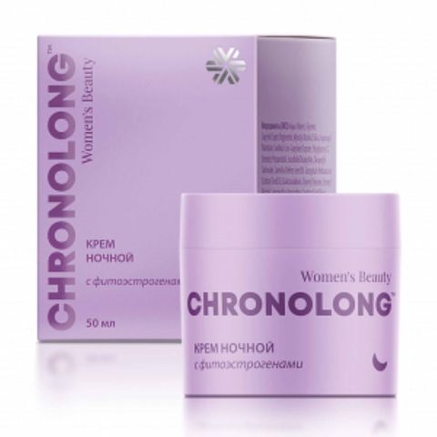Gecə kremi üz üçün Siberian Wellness Chronolong fito-estrogenlər ilə, 50 ml — Bakı