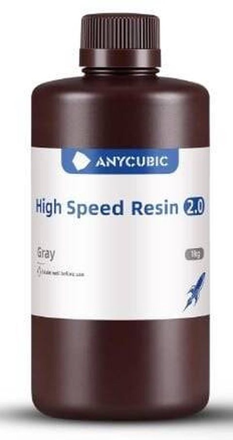 Anycubic High Speed Resin 2.0 – Boz, 1 kq UV həssas reçinə, resin — Bakı
