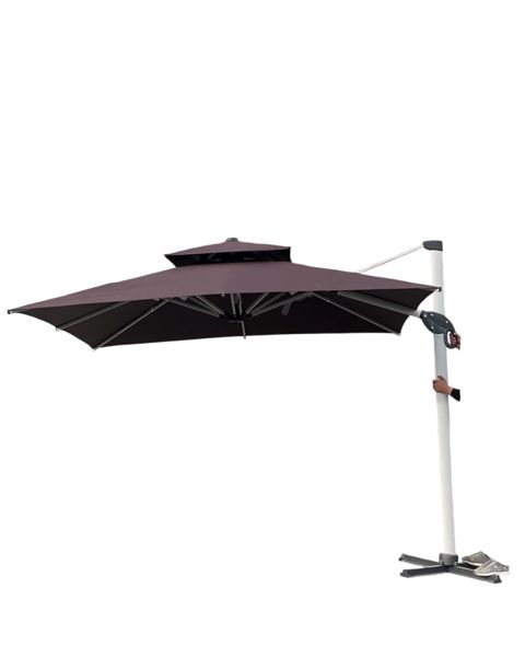 Bağ üçün çətir 0308, paslanmayan polad, tünd qırmızı, 3х3 m — Bakı