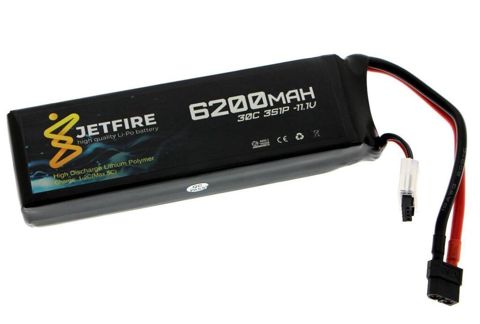 JetFire 11.1V 6200mAh 40C Li‑Po 3S Batareya Yüksək cərəyan tələb edən — Bakı
