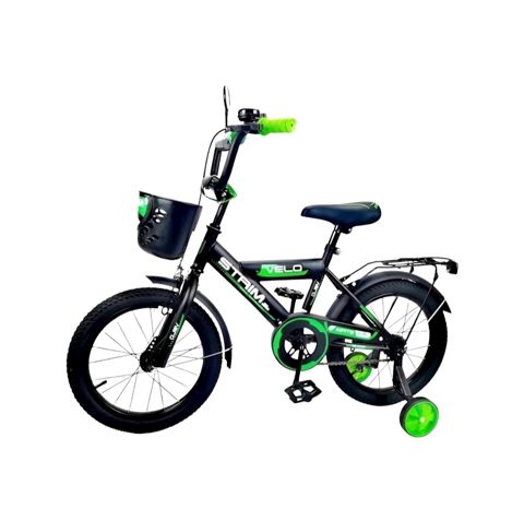 Uşaq üçün velosiped AB-12X qara yaşıl — Bakı