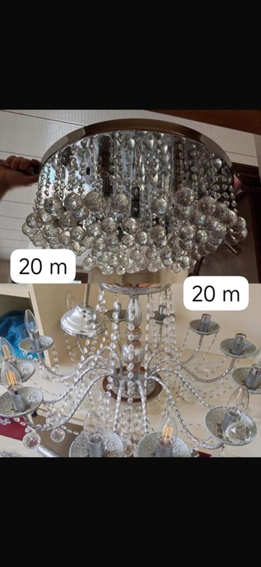 Çılçıraq, 10 və daha çox lampa, Xrustal — Tavan is?qlar? v? cilc?raqlar, Bakı