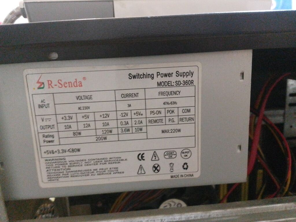 Stolüstü kompüter + monitor dəsti Sistem bloku: - Korpus: iNtex Nova — Masaüstü kompüterlər, Bakı (6)