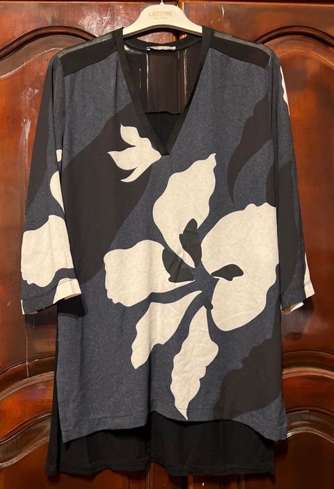 Zara W/Collection tunika - Dizayn: Ön hissədə iri çiçək printi ilə — Bakı