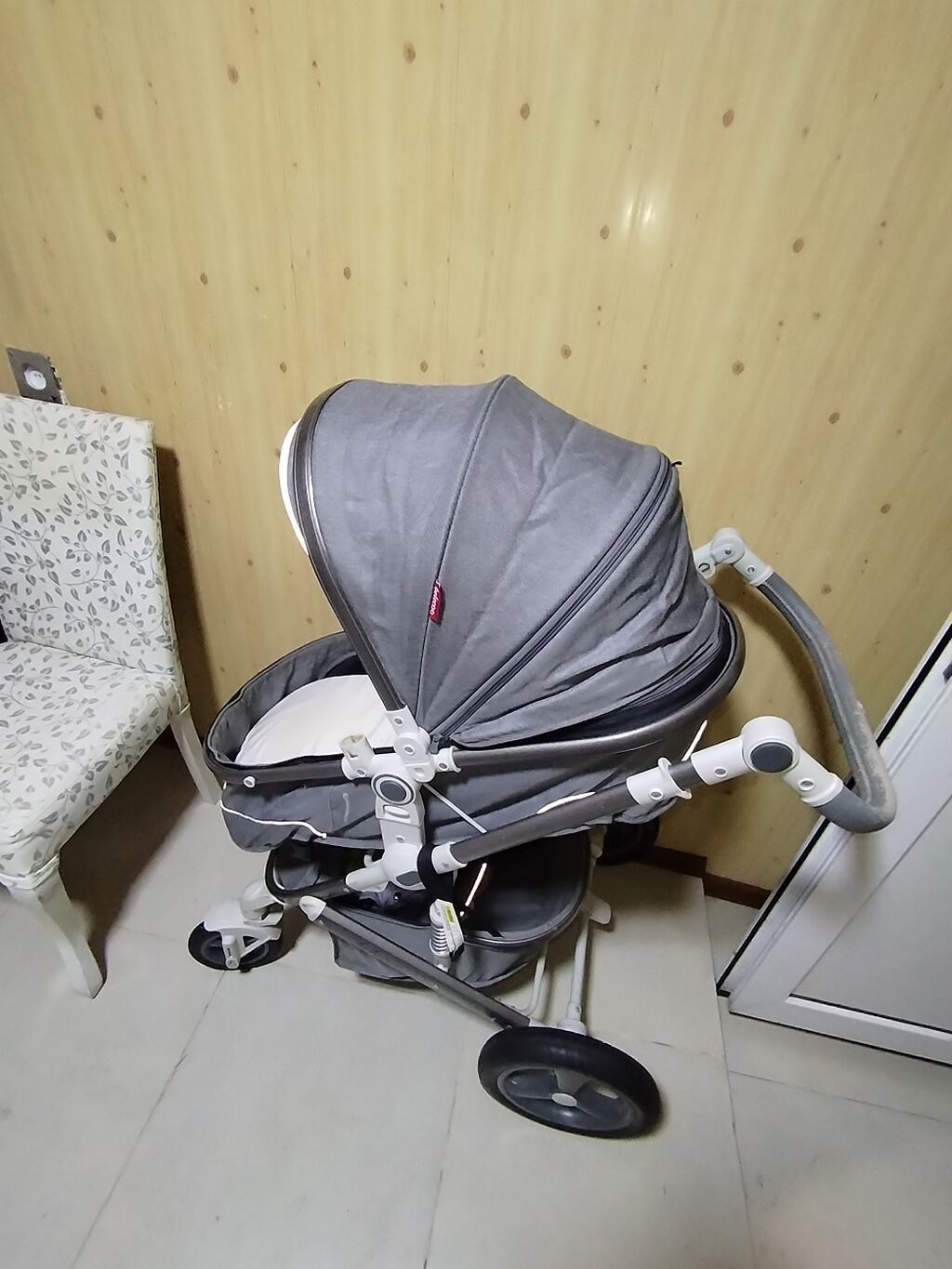 Uşaq arabası – çoxfunksiyalı, 3 təkərli dizayn - Rəng: boz — Arabalalar, Bakı (5)