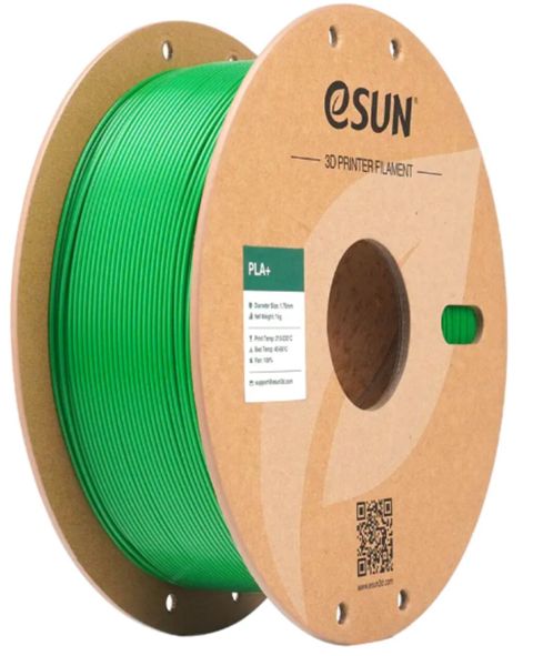 Esun PLA Plus 1.75mm Filament – Çəmən Yaşılı (Grass Green), 1 kq PLA+ — Bakı