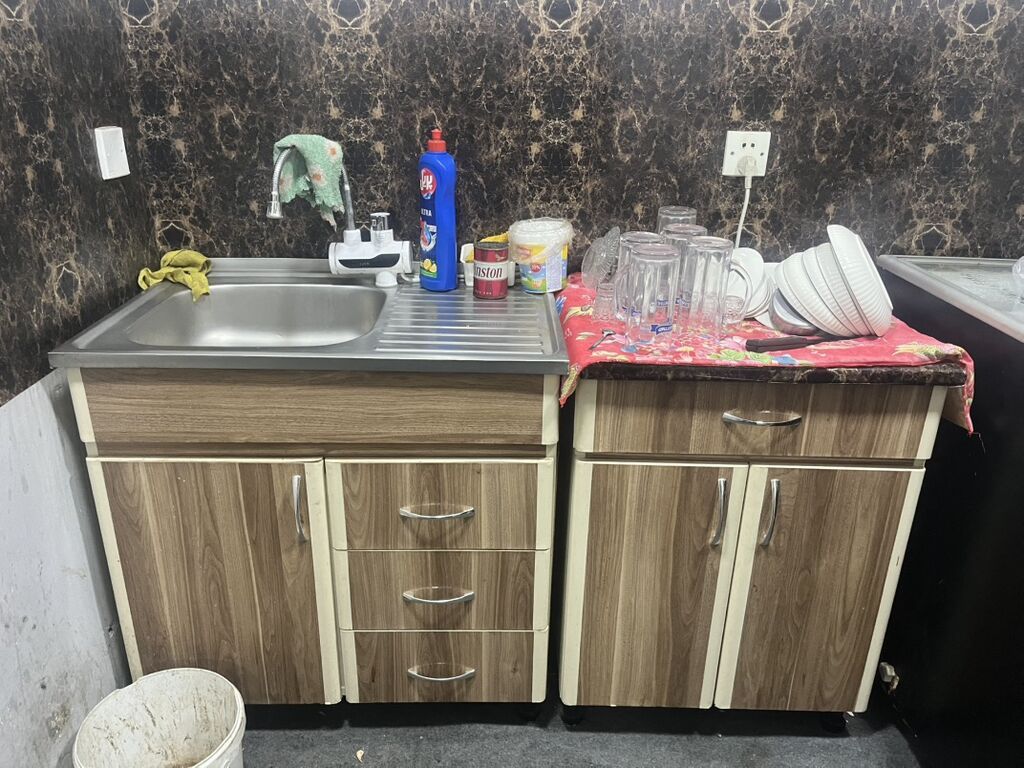 Mətbəx moykası və alt dolablar dəsti - Komplekt: 1 ədəd paslanməz — Mətbəx mobilyası, Bakı (3)