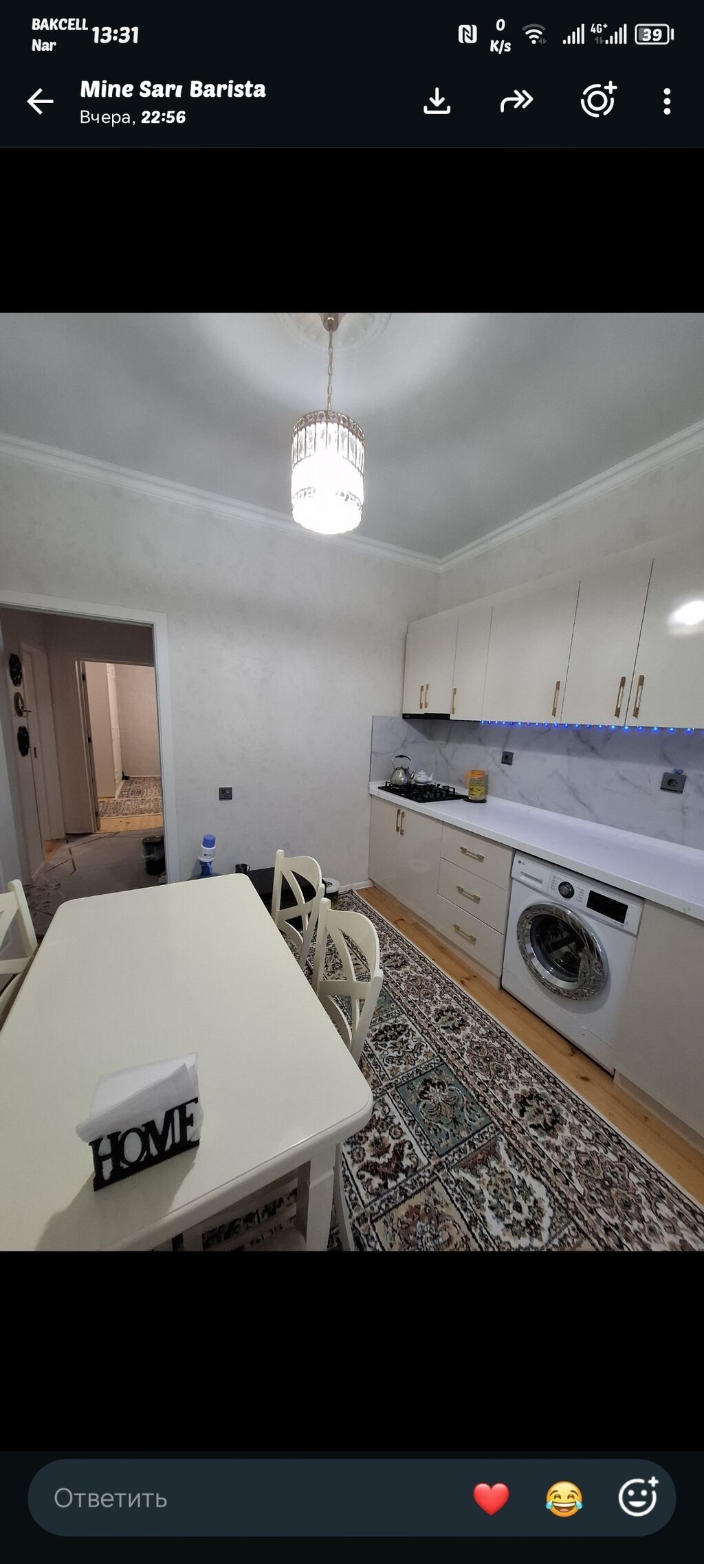 2otaqlı evdi. Senedi paket kupçadı. Heyet evidi. Heyetine 1maşın gire — Mənzil, Digah (5)