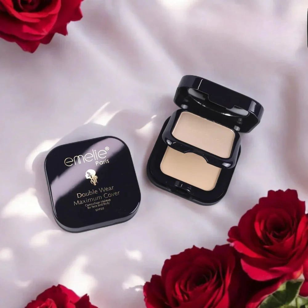 Kompakt kirşan Emelie Paris Double Wear Maximum Cover SPF25 20 q — Mallar, Bakı (2)