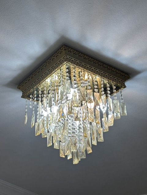 Çılçıraq, 10 və daha çox lampa, Xrustal — Bakı