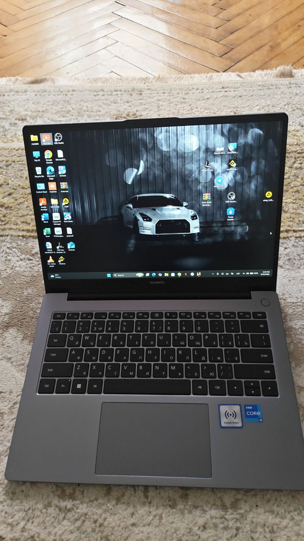 Huawei matebook d14 modeli satılır Parametrleri i5 12450H 512 SSD — Huawei, Bakı (2)