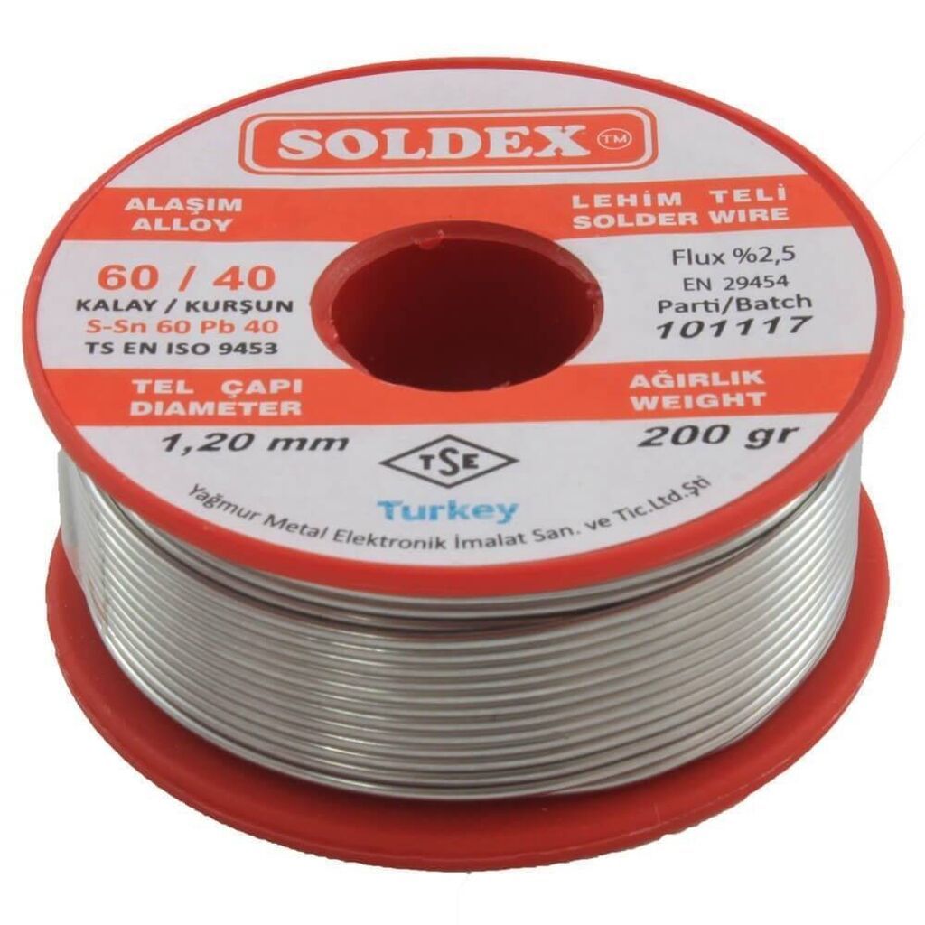 Soldex Lehim Teli — 1.20 mm, 200 qram Elektronika və robototexnika — Lehimlə avadanlığı, Bakı