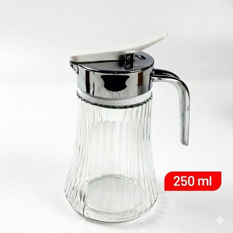 Şəkər qabı OP-987, şüşə, şəffaf/gümüşü, 250 ml — Bakı