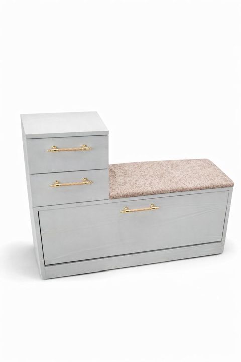Ayaqqabı üçün tumba 65430026, 60x80x40 sm, boz — Bakı