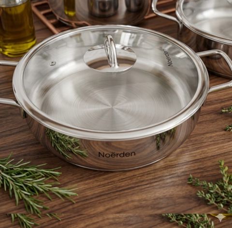 Qazan Natura 772805, alüminium, gümüşü, 28 sm — Bakı