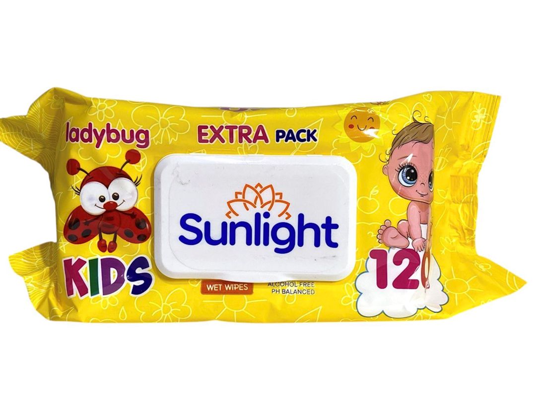 Nəm salfetlər Sunlight Ladybug, 120 əd — Mallar, Bakı