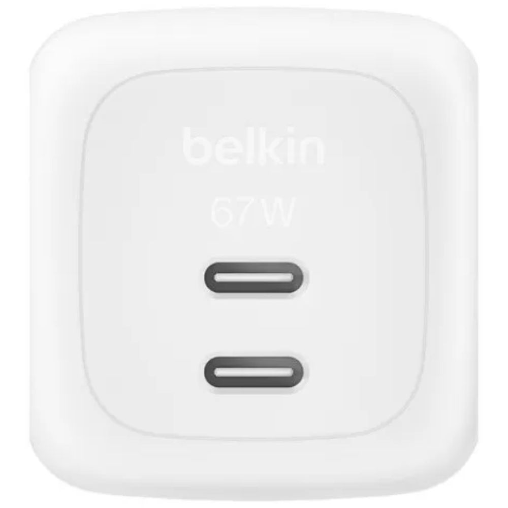 Adapter Belkin 67W Dual USB Type-C WCH020KQWH White — Şarj cihazları, Bakı (3)