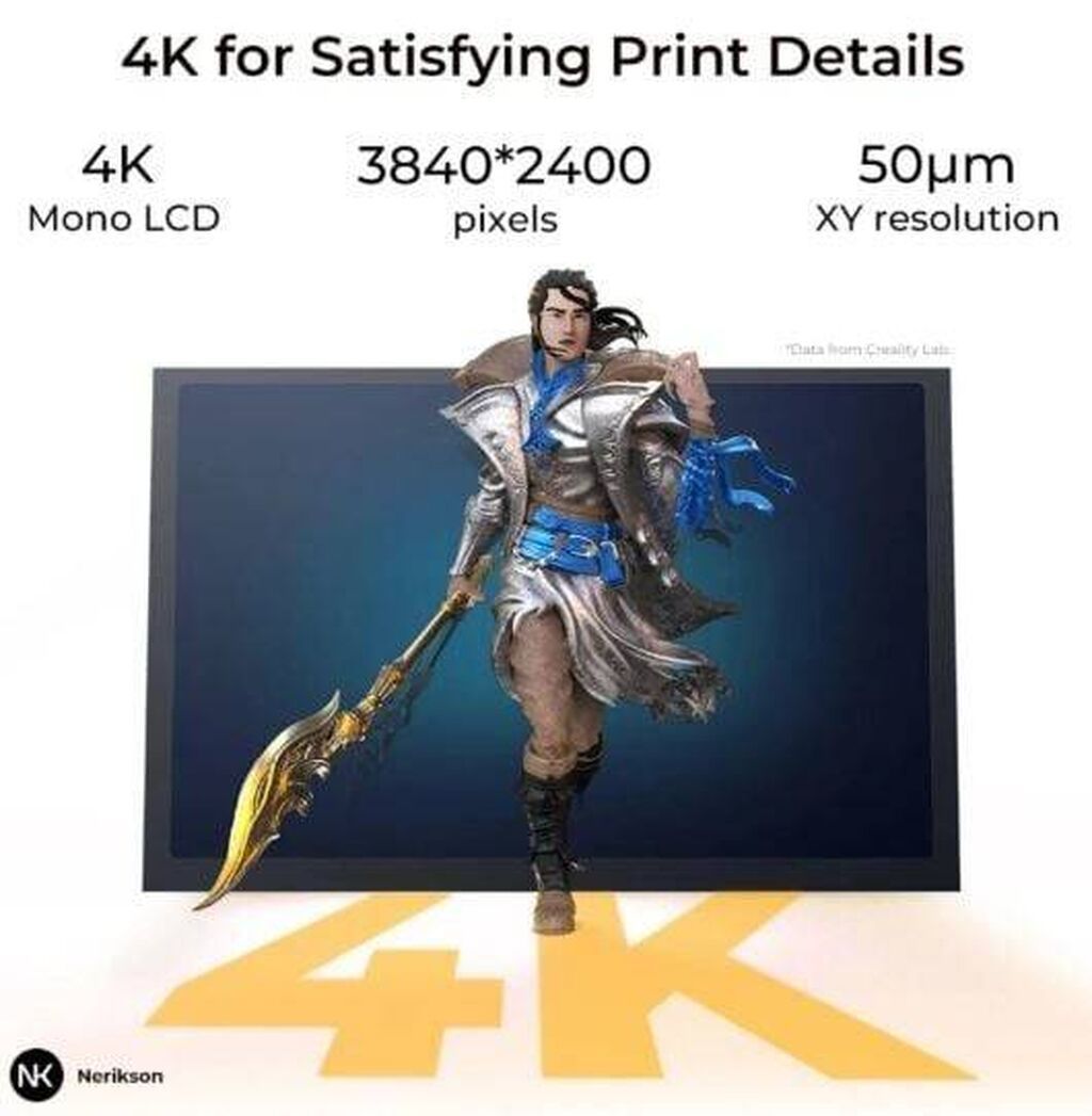 Creality Halot Play 8.9" 4K Reçineli SLA 3D Printer Xüsusiyyətlər və — Printerləri, Bakı (3)