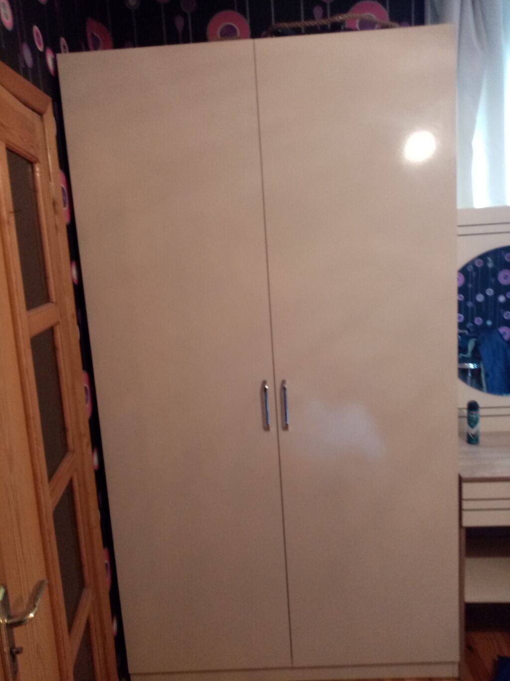 İkiqat qapılı soyud rəngli dolab - Material: laminat/MDFlam tipli — Şkaflar, Bakı (2)