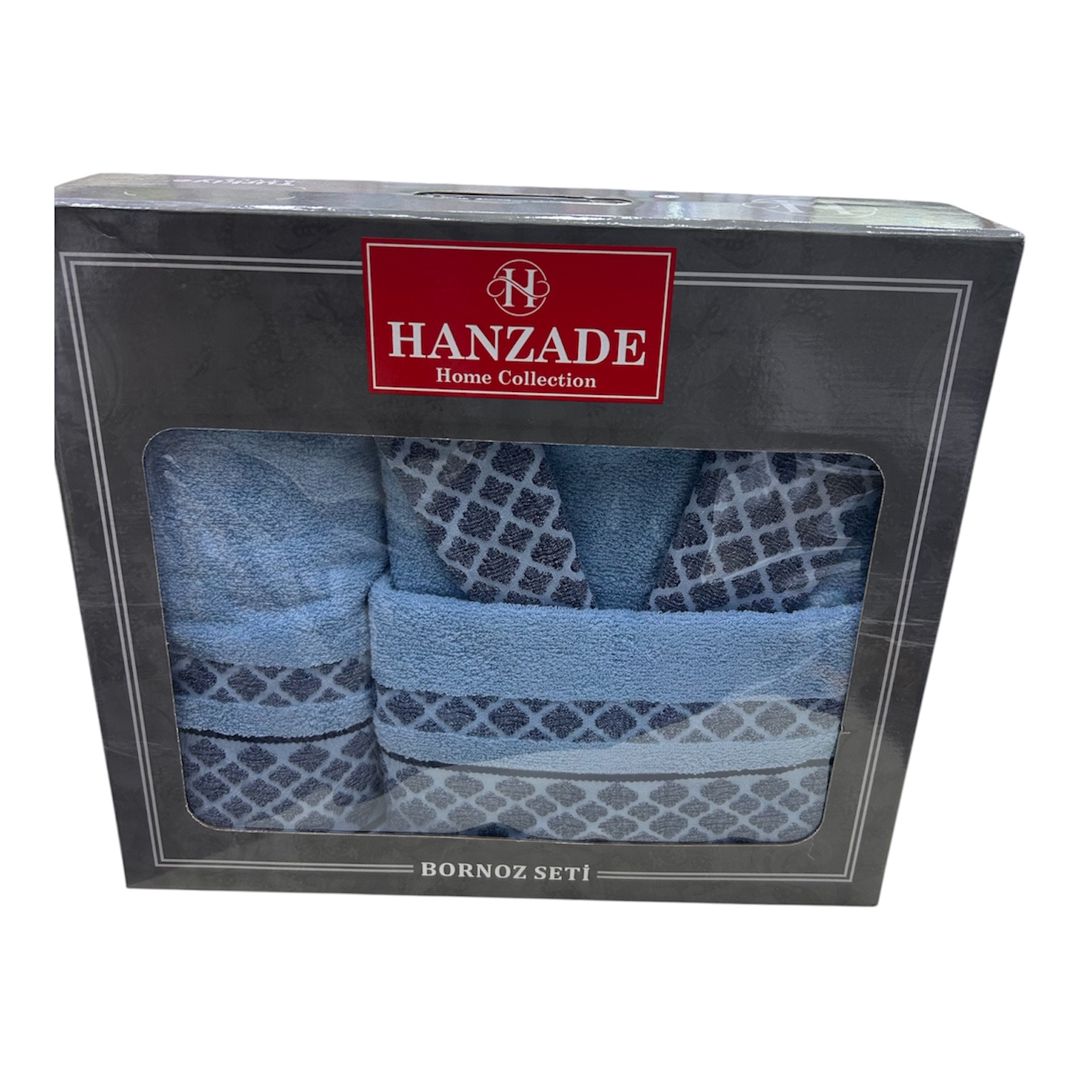 Hamam xələti dəsti Hanzade, mavi/qara, pambıq, ölçü L — Mallar, Bakı (2)