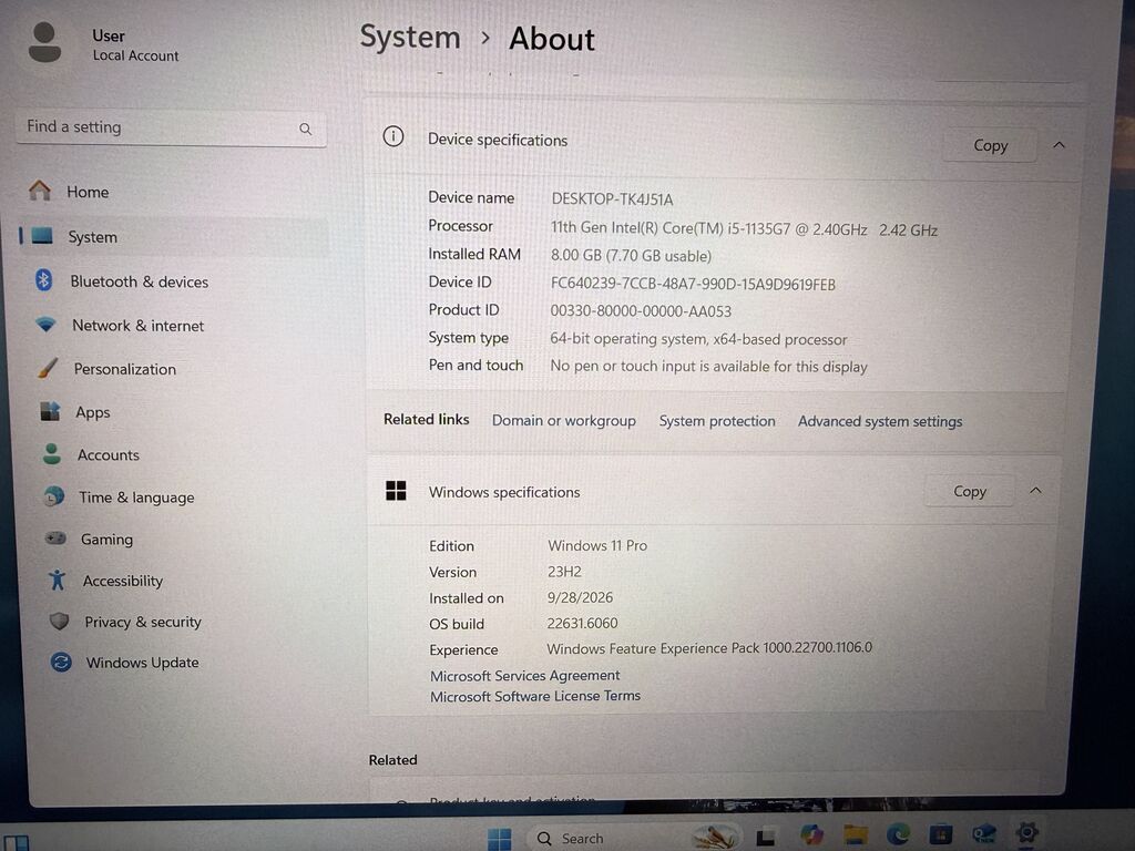 İşlənmiş ASUS Vivobook, 15.6 Intel Core i5, 256 GB, Ünvandan götürmə — Asus, Bakı (6)