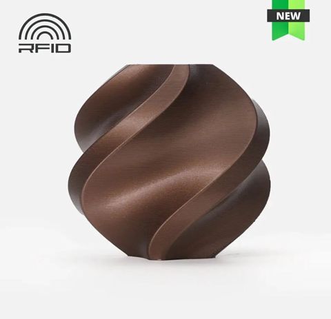 Bambu Lab PLA Filament – Metalik Mis Qəhvəyi, 1 kq Bambu PLA Basic — Bakı