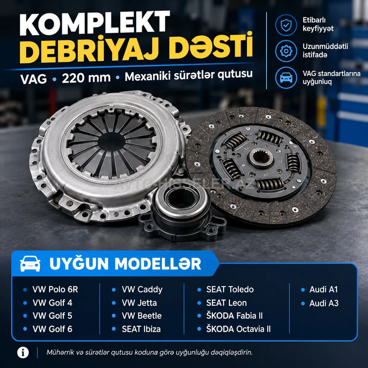 Volkswagen Polo Debriyaj desti — Bakı