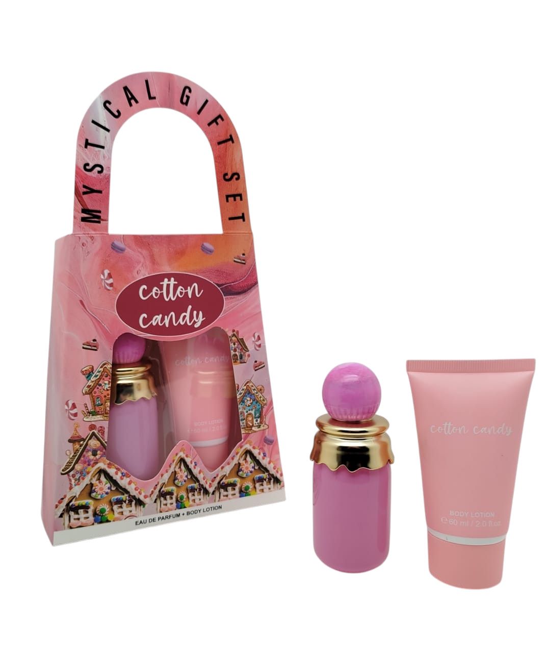 No Brand Cotton Candy ətir dəsti qadınlar üçün (ətir suyu 60 ml + bədən losyonu 60 ml) — Mallar, Bakı