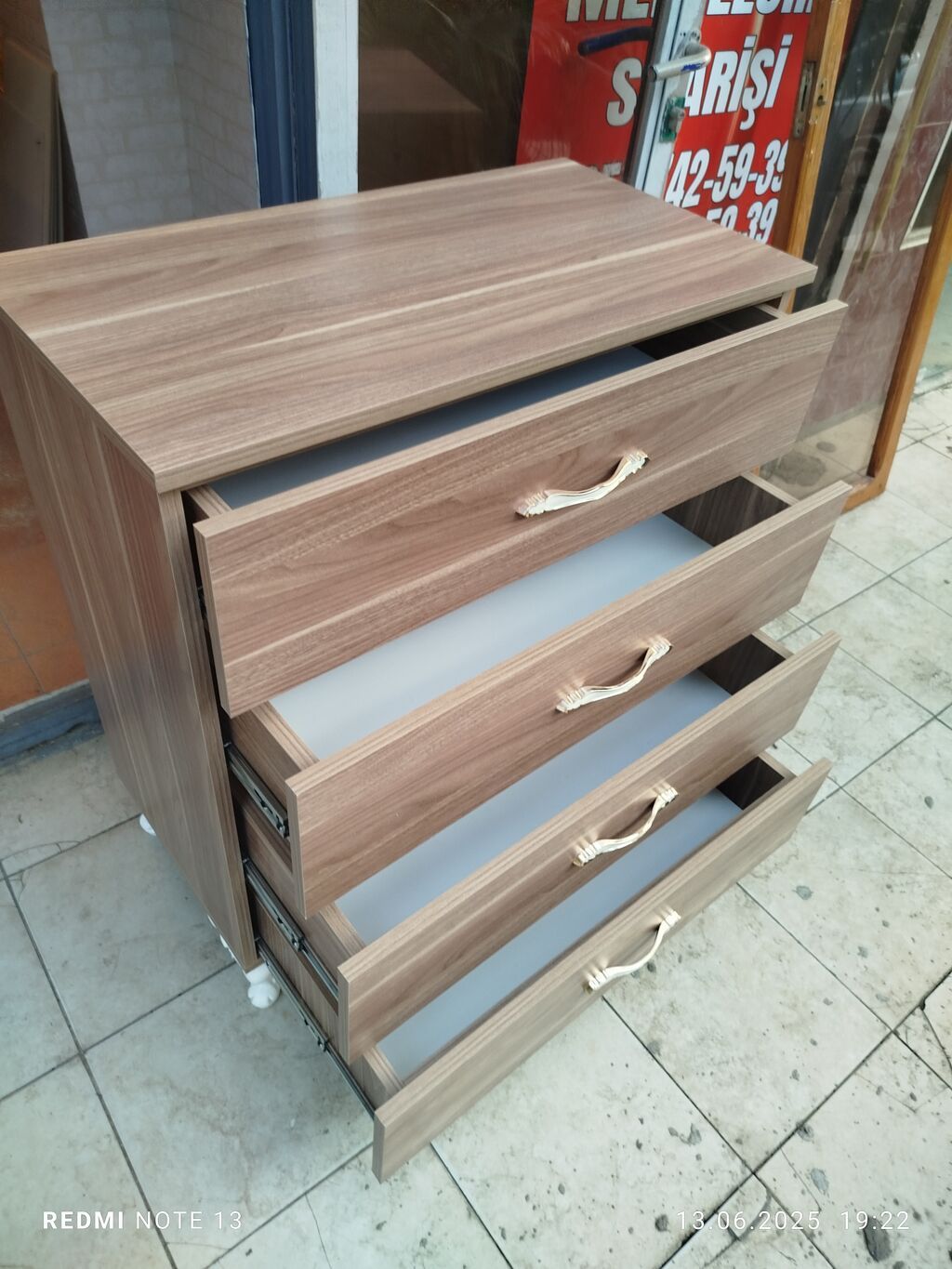 Mebel çekmecə komodu - Material: ağac teksturalı laminat MDF-lam — Komodlar və tumbalı, Mehdiabad (4)