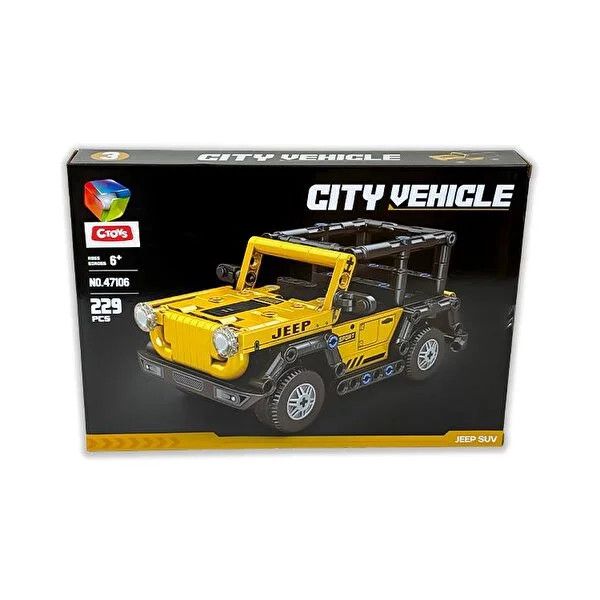 Konstruktor Jiqile City Vehicle 47106, sarı, 229 detal — Mallar, Bakı (2)