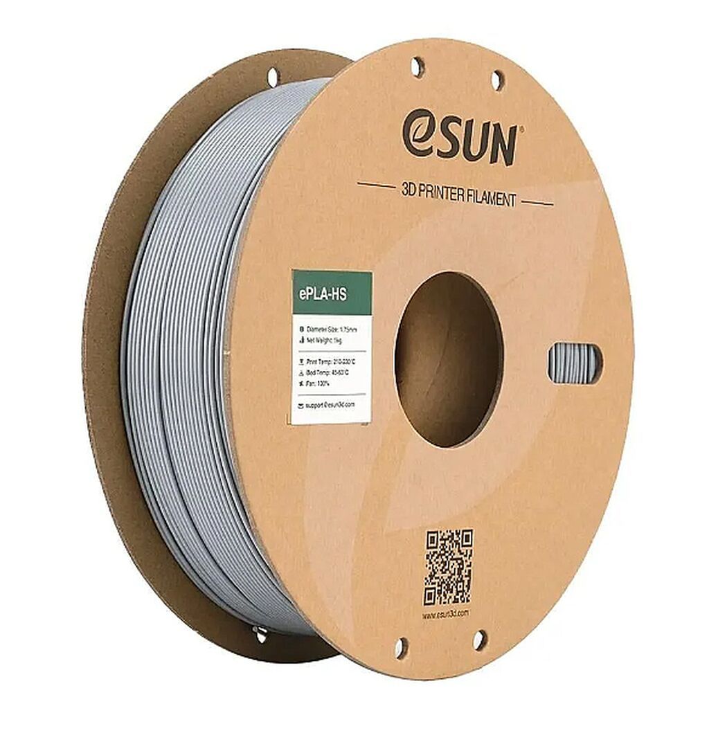 Esun Hyper PLA Plus 1.75mm Filament – Boz, 1 kq Yüksək sürətli 3D — İstehlak malları və aksesuarlar, Bakı