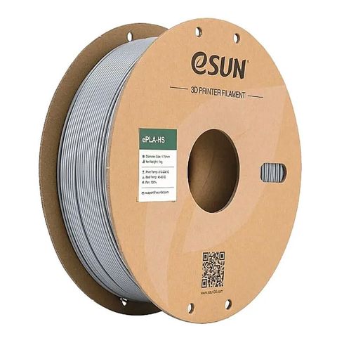 Esun Hyper PLA Plus 1.75mm Filament – Boz, 1 kq Yüksək sürətli 3D — Bakı