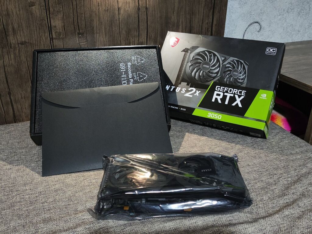 Videokart NVidia GeForce RTX 3050, 8 GB, İşlənmiş — Qrafik kartlar, Bakı (2)