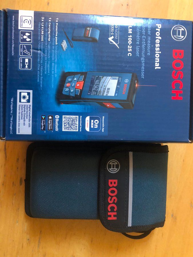 Lazer metrə Bosch Professional GLM 100-25 C (Kameralı / Yenidir) — Mallar, Bakı (3)