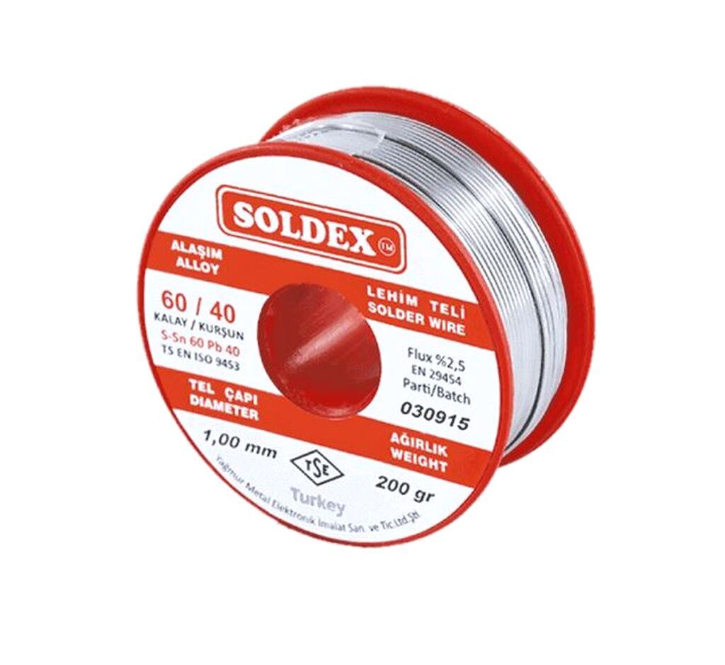 Soldex Lehim Teli – 1 mm, 200 qram Elektronika və robotika işləri — Lehimlə avadanlığı, Bakı