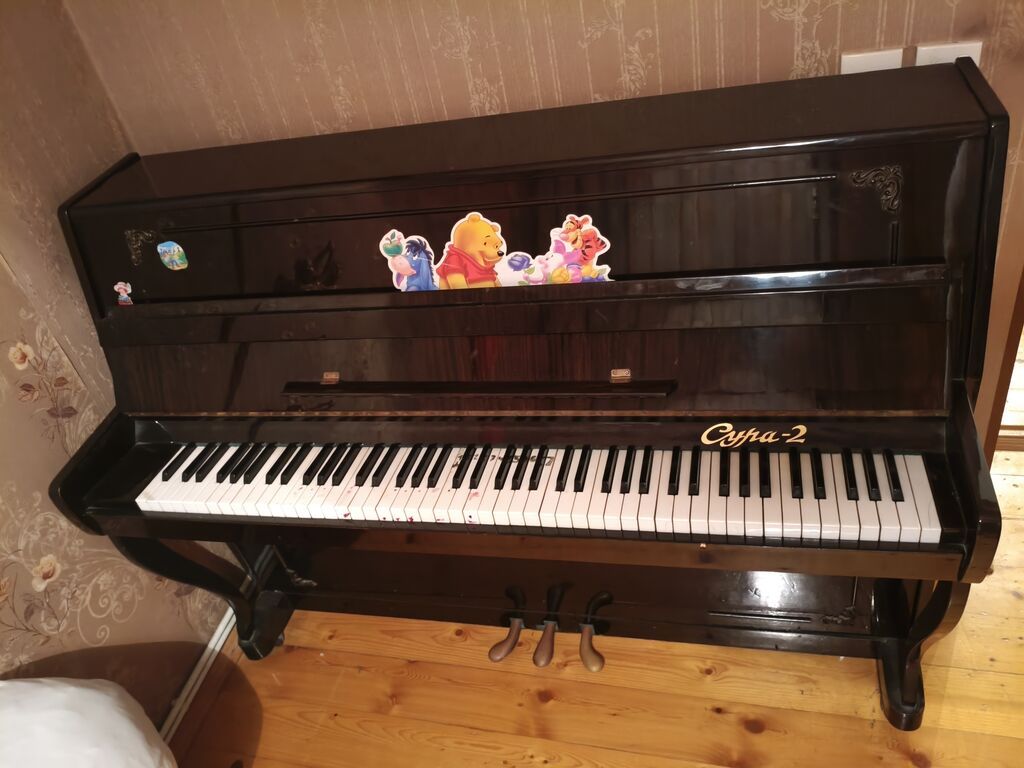 Upright pianino – “Сура-2” modeli - Korpus: parlaq qara rəng, klassik — Pianino və digər klaviş alətləri, Masazır (3)