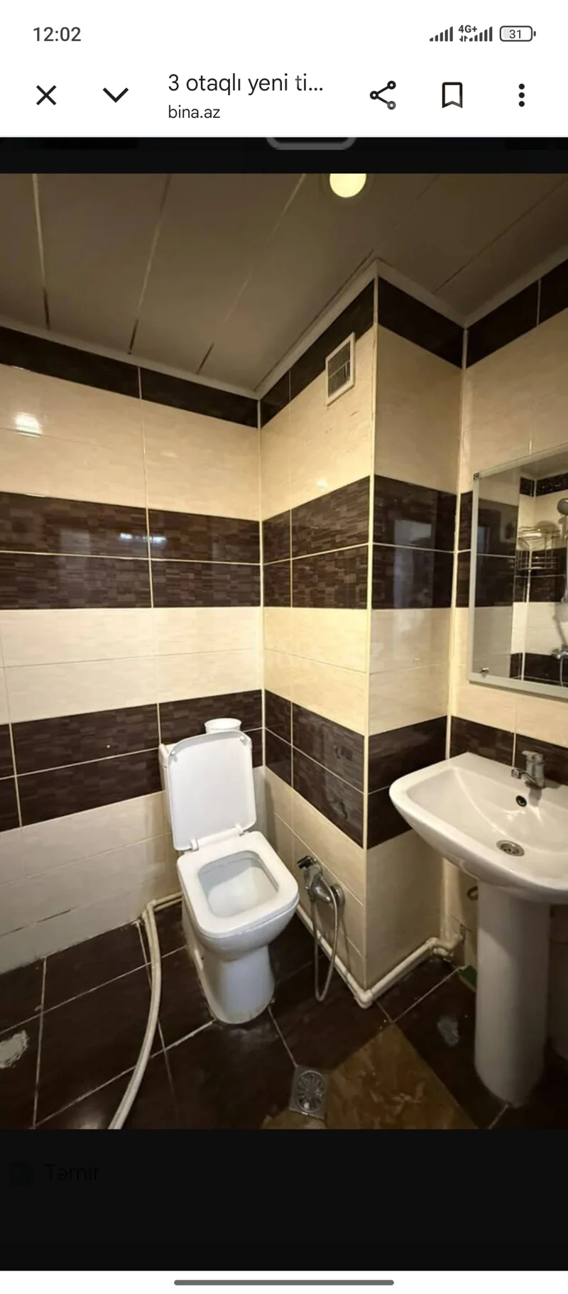 3 otaqlı mənzil, 90 m², Xırdalan — kirayə — Mənzil, Xırdalan (12)