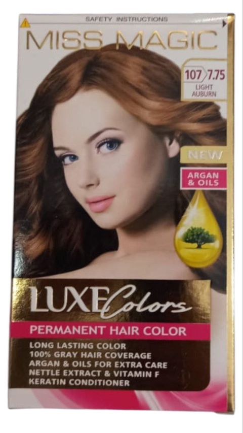 Saç boyası Miss Magic Luxe Colors 107/7.75 Açıq qızılı şabalıdı - BNE-674 — Bakı