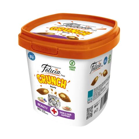 Pişiklər üçün məzə Felicia Crunch Beauty, dəri və tük üçün, 100 q — Bakı