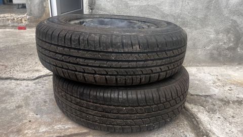 2 ədəd təkər və disk komplekti - Brend: Hankook - Ölçü: 185/75 R14 — Gəncə