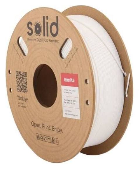 Solid Filament Hyper PLA+ – Ağ, 1 kq (Qiymət: 31) Yüksək sürətli — Robotzade Azərbaycan — Electronics