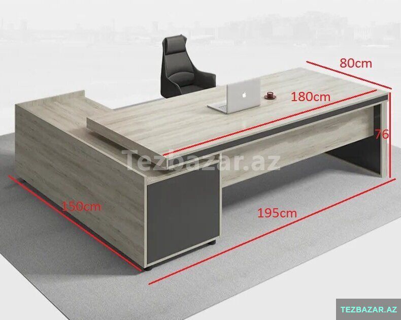 Ofis masası — Ofis mebeli, Bakı (3)