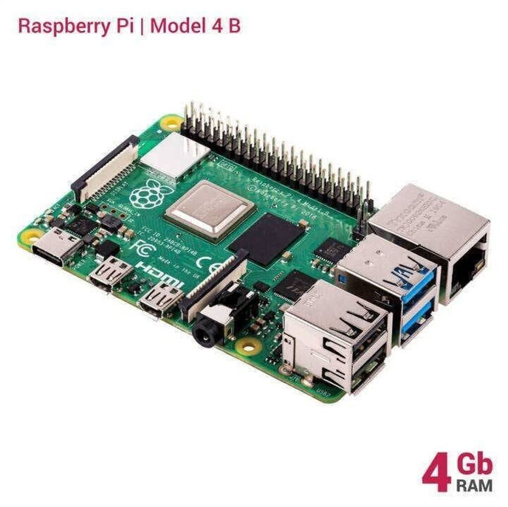 Raspberry Pi 4 Model B – 4GB RAM 28nm əsaslı 1.5GHz dörd nüvəli ARM — Digər, Bakı (2)