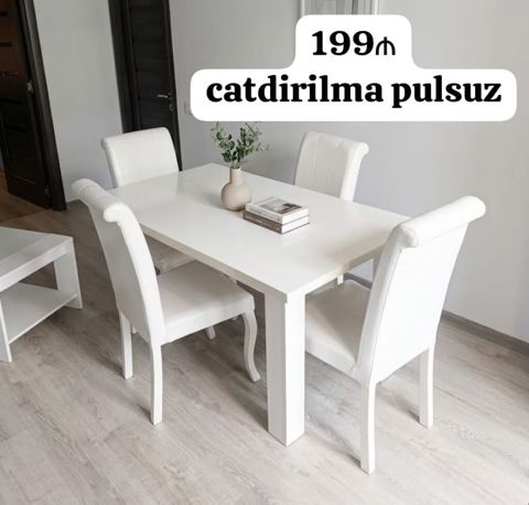 masa 4 oturacaqla 200 manata satılır.catdirilma pulsuz — Bakı