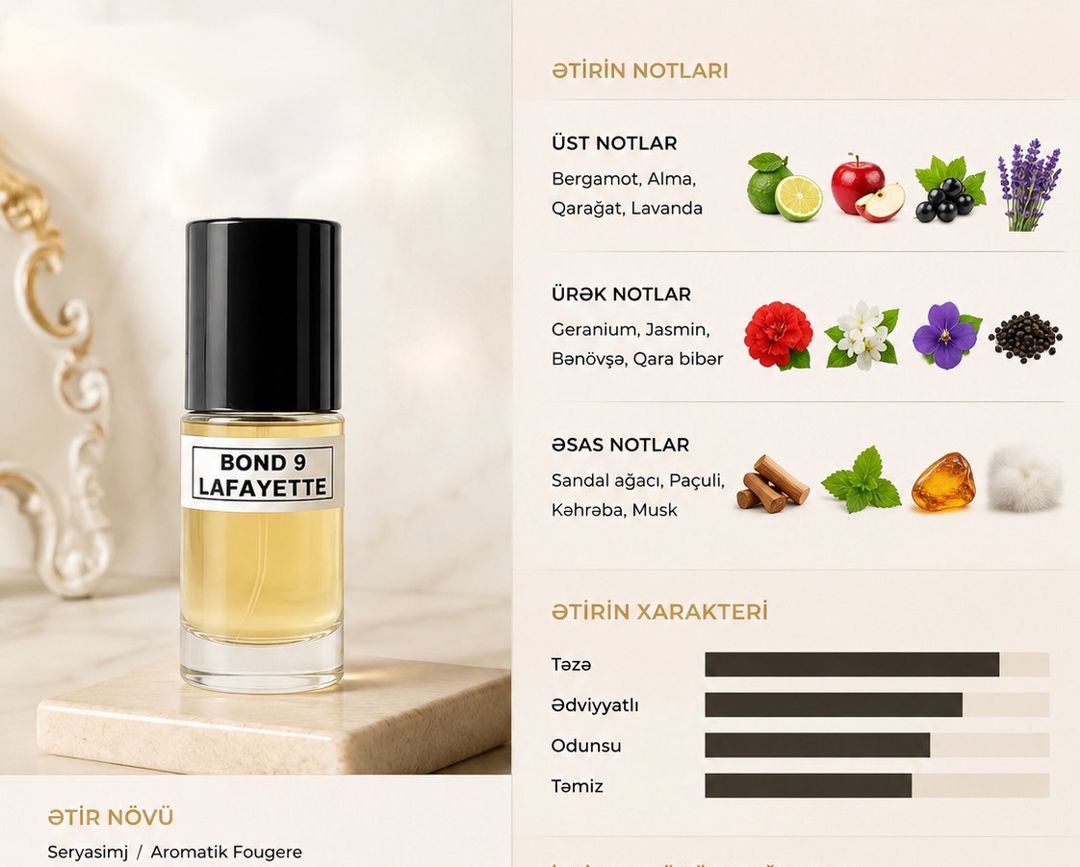 No Brand Lafayette ətir suyu uniseks, 20 ml — Mallar, Bakı