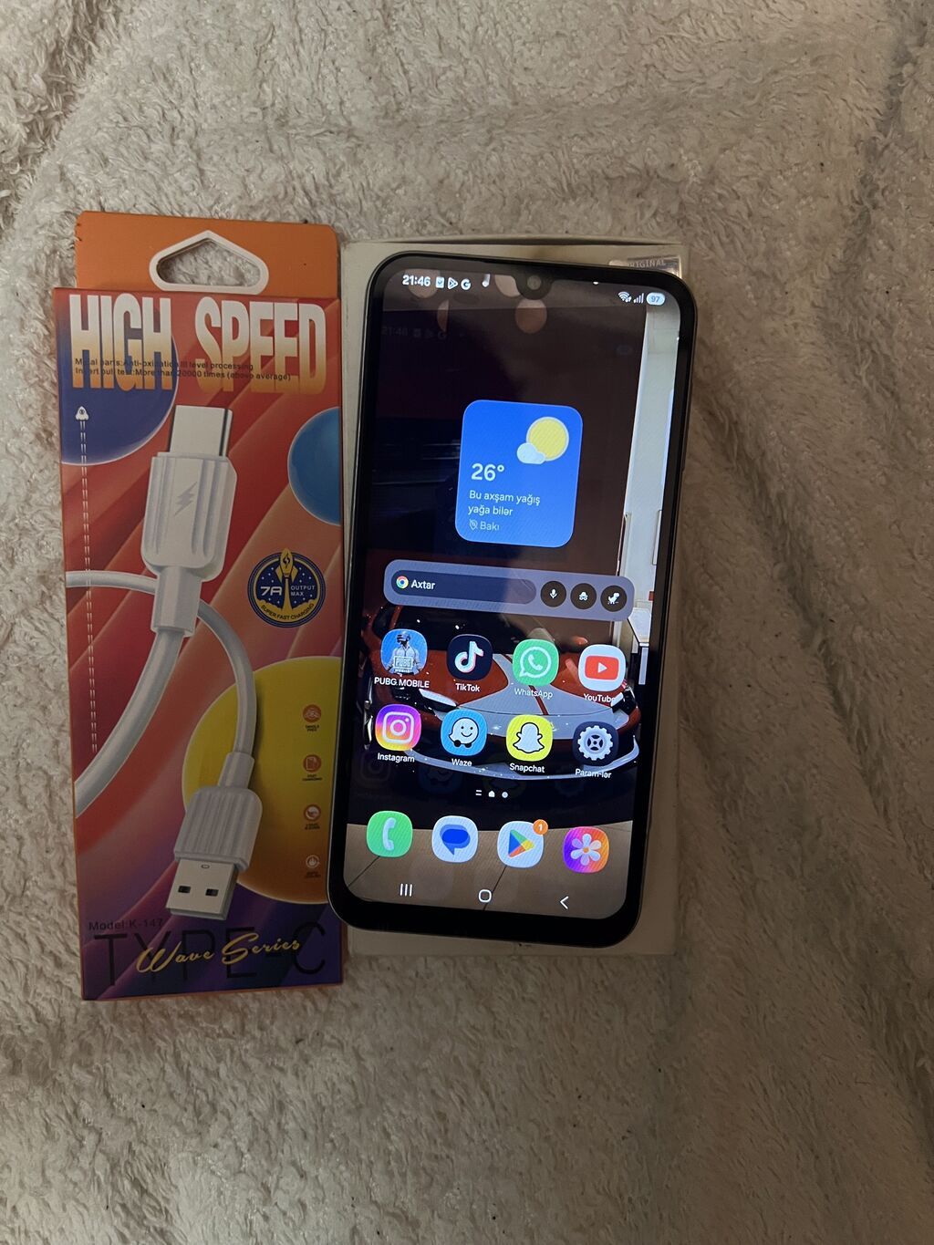 Samsung Galaxy A24 4G, 128 GB, rəng - Ağ, Sensor, Face ID — Samsung, Bakı (4)