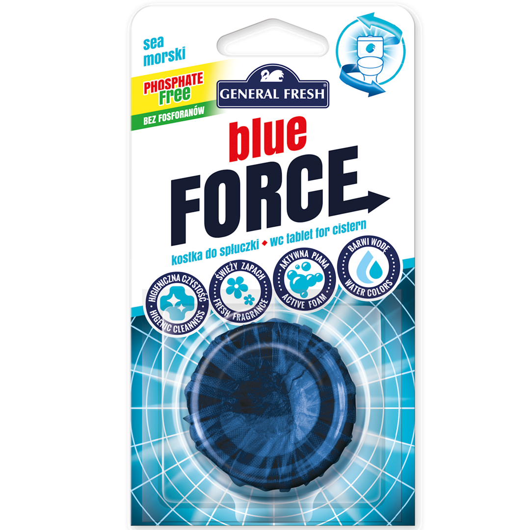 Tualet üçün tabletlər General Fresh Blue Force Sea, 50 q — Mallar, Bakı