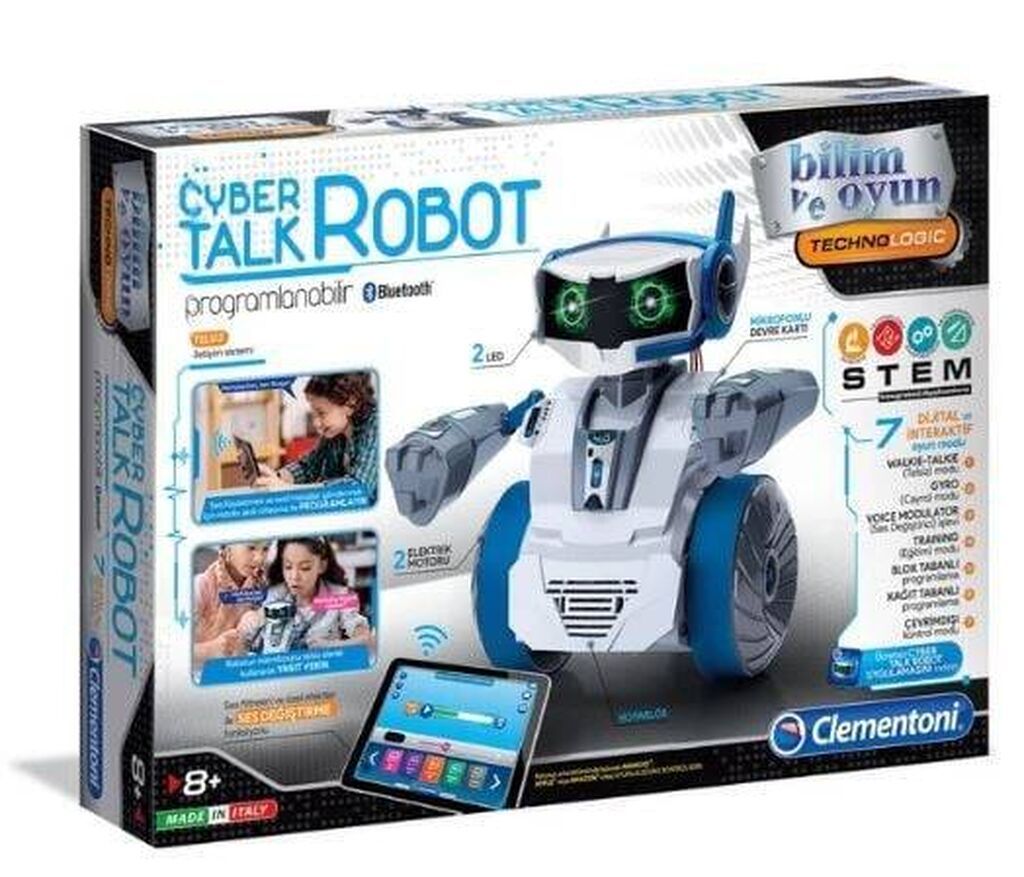 Clementoni Robotik Təlim Dəsti – Cyber Talk Robot - 7 fərqli oyun və — Oyuncaq figuraları, Bakı (2)