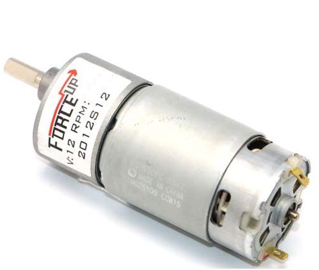 Proton 12V 1000 RPM Reduktorlu DC Motor Metal dişlili, yüksək torklu — Transmissiya, Bakı